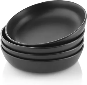 Eva Solo | Nordic Kitchen | 4 Deep Plate 7.8 inch | Dishwasher-safe, Freezer-safe, Ovenproof & Microwave-safe | Danish Design, Functionality & Quality | Set of 4