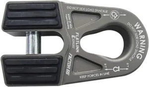 Factor 55 00080-06 Flatlink E (Expert) Replaces Conventional Winch Hook with a Stronger Shackle/D-Ring Mount Maximum Load 16,000 lb Ultimate Failure Greater Than 40,000 lb – Gray
