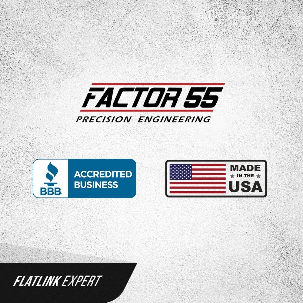 Factor 55 00080-06 Flatlink E (Expert) Replaces Conventional Winch Hook with a Stronger Shackle/D-Ring Mount Maximum Load 16,000 lb Ultimate Failure Greater Than 40,000 lb – Gray