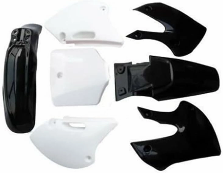 Fairing Fender Kit for BBR Style Dirt Pit Bikes | Durable Plastic Body Panels for Off-Road Replacement | Complete Set with Fenders & Number Plate for Motorcycle 110cc 125cc 140 150 (Black)