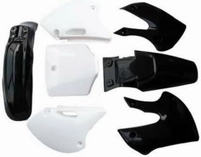 Fairing Fender Kit for BBR Style Dirt Pit Bikes | Durable Plastic Body Panels for Off-Road Replacement | Complete Set with Fenders & Number Plate for Motorcycle 110cc 125cc 140 150 (Black)