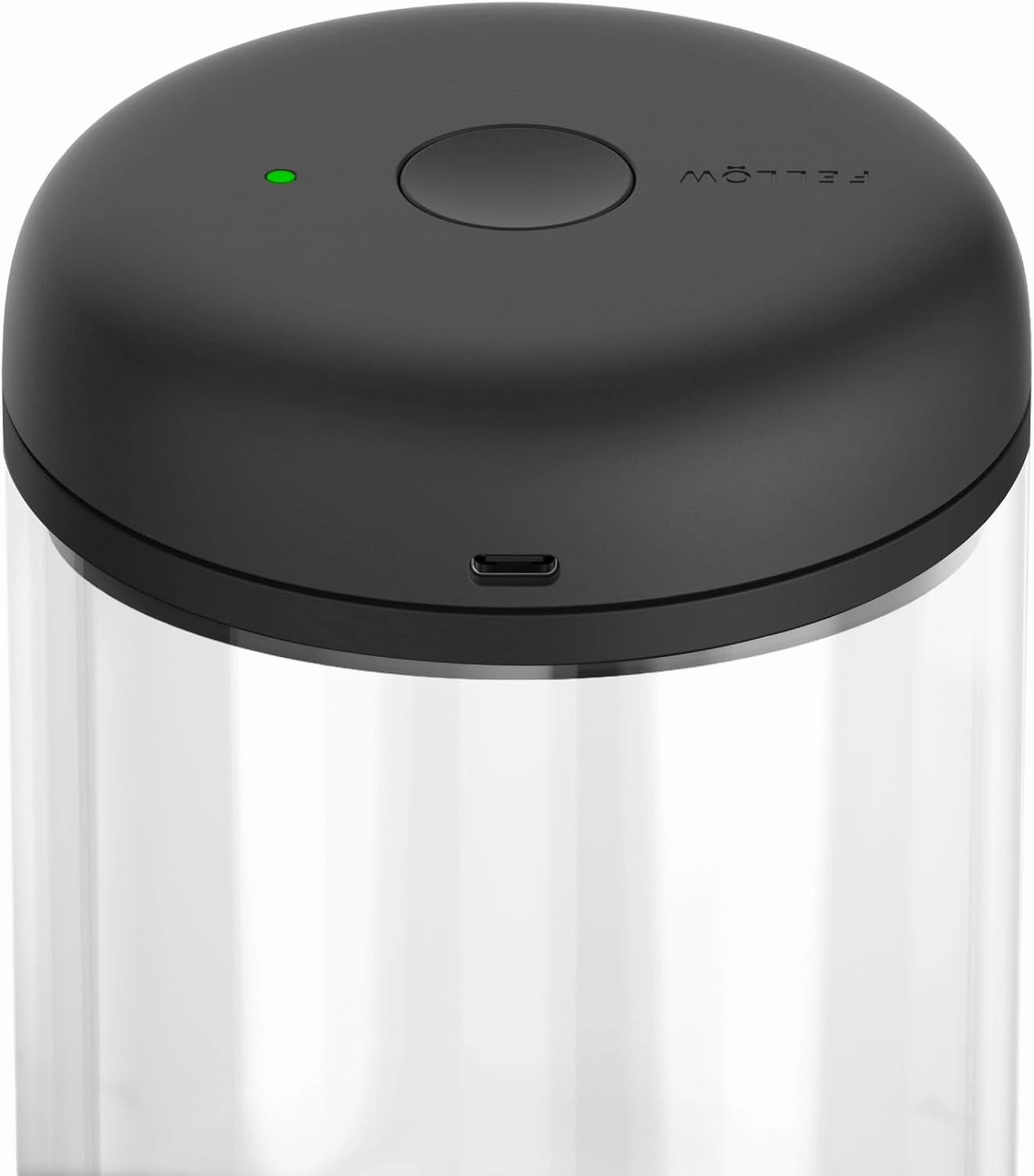 Fellow Atmos Electric Vacuum Canister & Storage Container - Airtight Coffee & Food Storage Containers - Coffee Containers - (Clear Glass, 1.2 Liter)