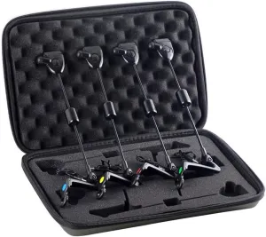 Fishing Bite Alarm 4Pcs LED 4 Color Bite Indicator Portable Reusable with Zipper Storage Bag, Bite Indicators