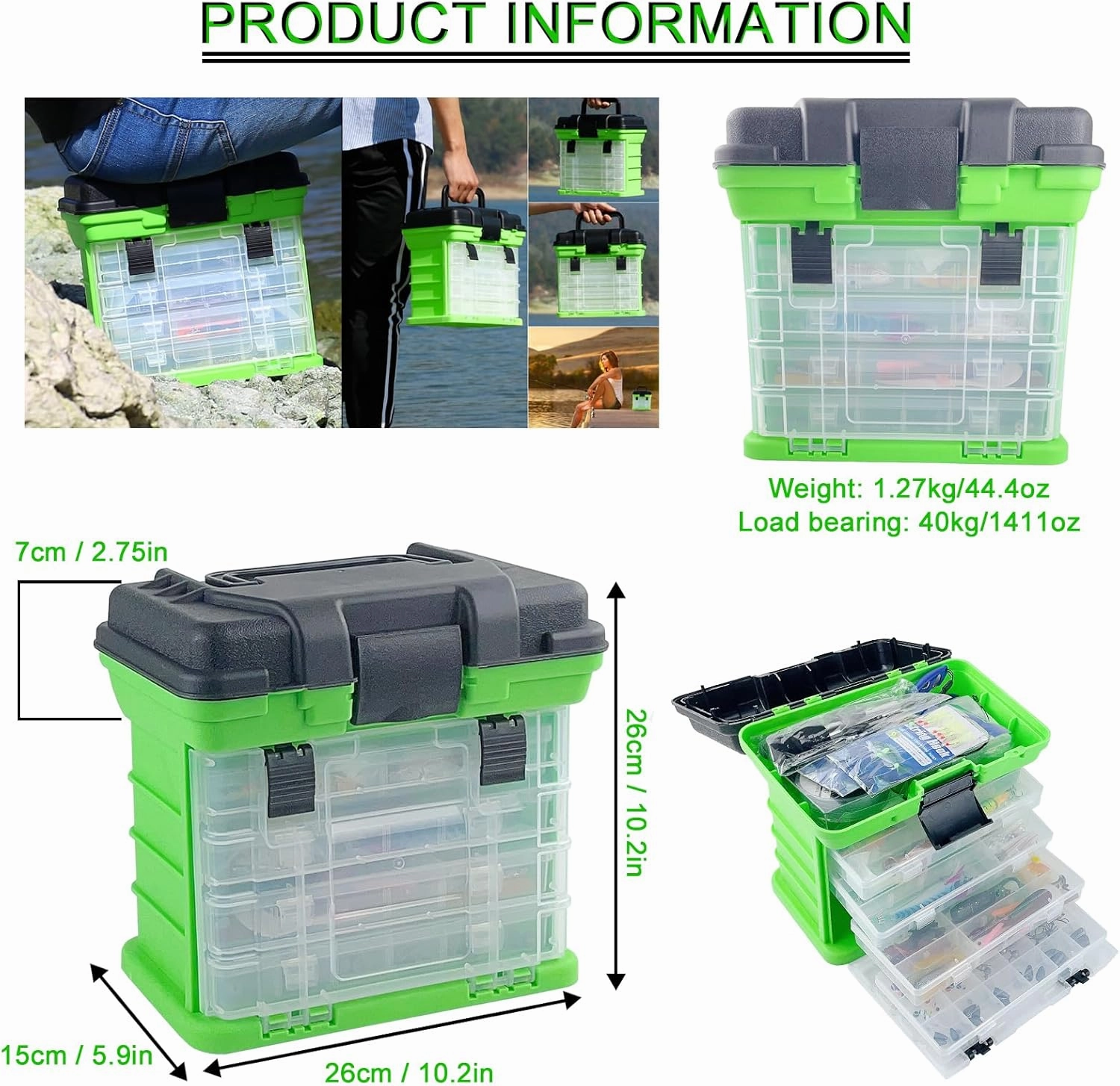 Fishing Lures Kit with Tackle Box Included Crankbait, Minnow, Spinnerbaits, Spoons, Soft Lures, Jigs, Hooks, Bait Rigs, Weights Sinkers, Topwater Lures Freshwater Saltwater 346/353Pcs