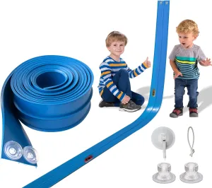 Flex Track 15 Ft Starter Set, Flexible Race Car Ramp Track for Ages 3 & Up with Suction Cups Compatible with Hot Wheels and Diecast 1/64th Cars