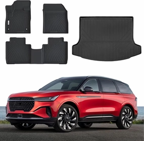 Floor Mats & Trunk Mat Fit for 2024 2025 Lincoln Nautilus,All Weather Protection TPE, Anti-Slip Floor Mats & Cargo Liner for 2024 2025 Lincoln Nautilus Accessories