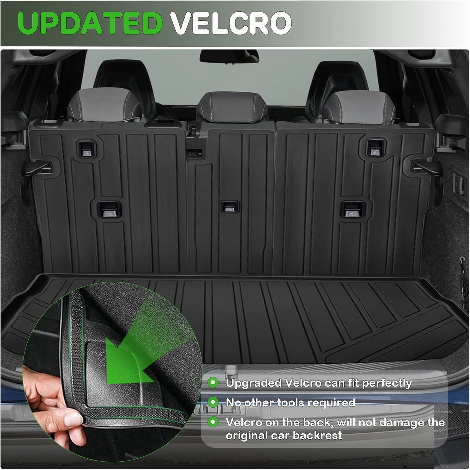 Floor Mats for 2025 BMW X3 Upgrade Trunk Mat with Backrest Mat All Weather Floor Liners TPE Rubber Cargo Liner Fit for 2025 BMW X3 Anti-Slip Full Set Automobile Mats Accessories