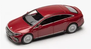 FloZ for herpa for Mercedes for Benz for S-Class Sedan for EQS Metal Paint Hyacinth red 1/87 Truck Pre-Built Model