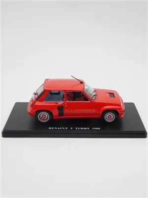 FloZ for IXO for Renault 5 for Turbo Orange red 1：24 Truck Pre-Built Model