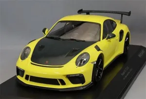 FloZ for MINICHAMPS for Porsche for 911 for GT3 for RS 2019 Yellow 1:18 Car Pre-Built Model