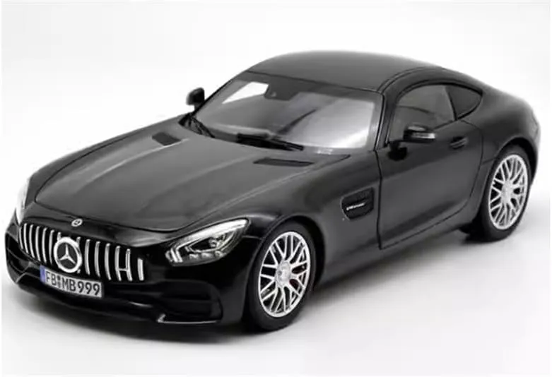 FloZ for NOREV for Mercedes for Benz for GTS for AMG 2018 Black 1:18 Car Pre-Built Model