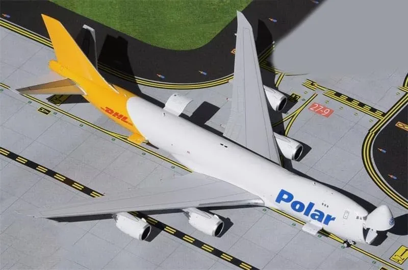 for GeminiJets Polar AIR Cargo for DHL for Boeing 747-8F N853GT 1:400 Aircraft Pre-Built Model