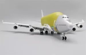 for JC Wings for Boeing 747-400 LCF for Boeing Company 'BAREMETAL Version' Flap Down N747BC with Stand 1:200 Aircraft Pre-Built Model