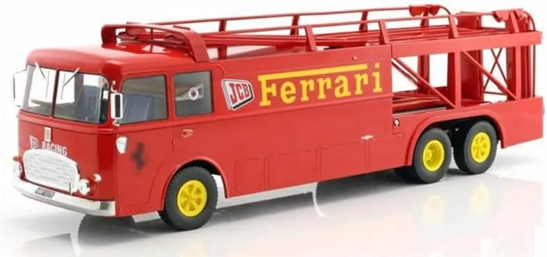 for NOREV for Fiat for Bartoletti 306/2 for Ferrari for JCB Racing Transport Vehicle 1:18 Truck Pre-Built Model