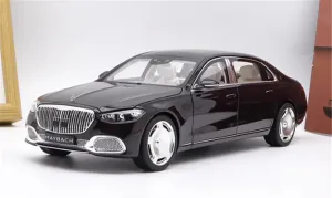 for NOREV for Mercedes for Benz for Maybach for S680 2021 Big Pie Wheel Black 1:18 Car Pre-Built Model
