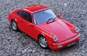 for NOREV for Porsche for 911 for 964 for Carrera 2 1990 Red Hardtop 1:18 Truck Pre-Built Model