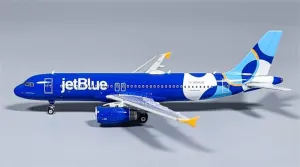 for Phoenix for JetBlue Airways for Airbus A320 N554JB 1:400 Aircraft Pre-Built Model