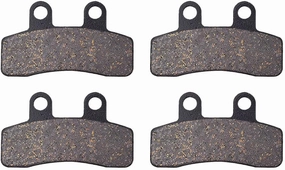 for GENERIC/KSR Mini Trigger 50 SM X 2008-2009 for ITALJET Pit Jet 50 2007-2009/ Jet 125 2007-2008 Motorcycle Front Rear Semi-Metallic Brake Pads Organic Disc