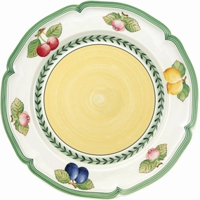 French Garden Fleurence Dinner Plate Set of 6 by Villeroy & Boch - Premium Porcelain - Made in Germany - Dishwasher & Microwave Safe - 10.25 inches - Serves 6