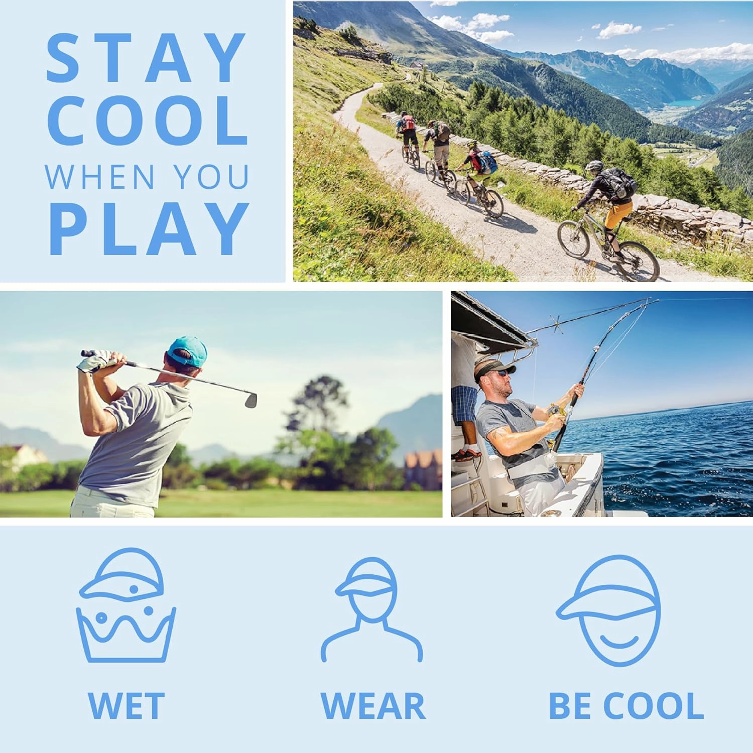 FROGG TOGGS Chilly Pro Hat, Instant Cooling and Sun Protection