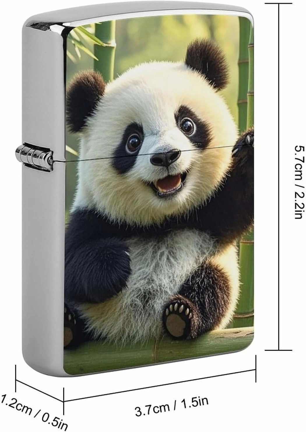 Funny Panda Lighter Case Waterproof Lighter Sleeve Lighters Protective Cover with Graffiti Design