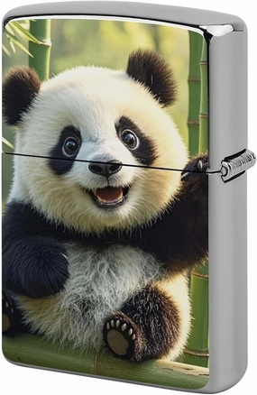 Funny Panda Lighter Case Waterproof Lighter Sleeve Lighters Protective Cover with Graffiti Design