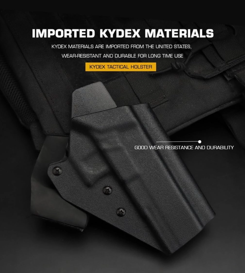 G1OCK 34 Tactical Quick-Draw Protective Holster, K.ydex Lightweight Hunting Holster for G1ock G34 G34m.os G35 G35m.os