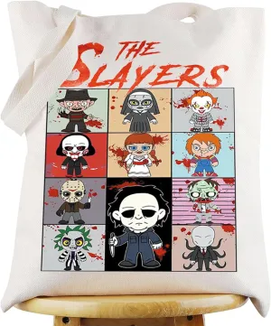 G2TUP Michael Myers & Jason Tote Bag Killer Doll & Horror Clown Fans Gift The Slayers Killer Characters Shoulder Bag