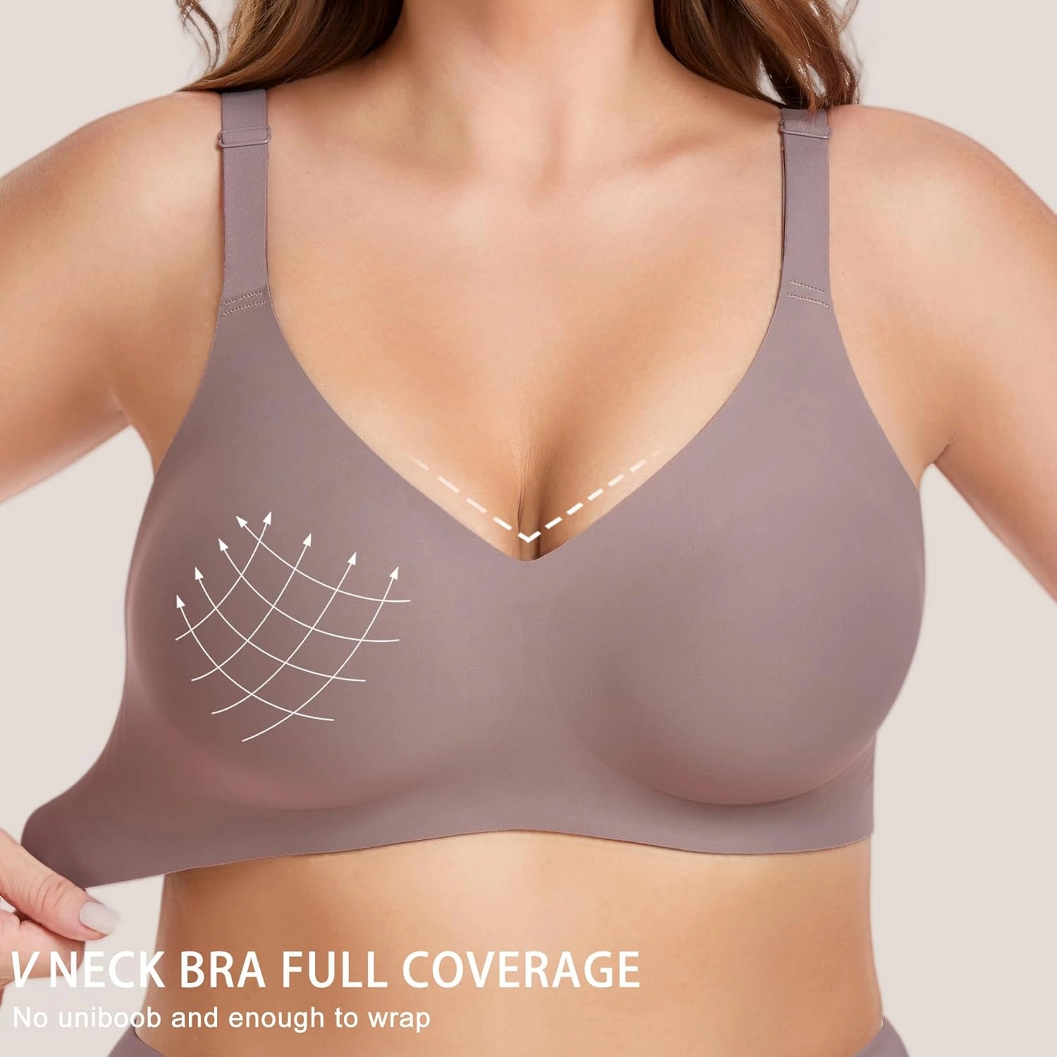 Gailife Smooth Wireless Bras for Women No Underwire Comfort Seamless Supportive Bra Raceback Push Up Bralettes Full Coverage