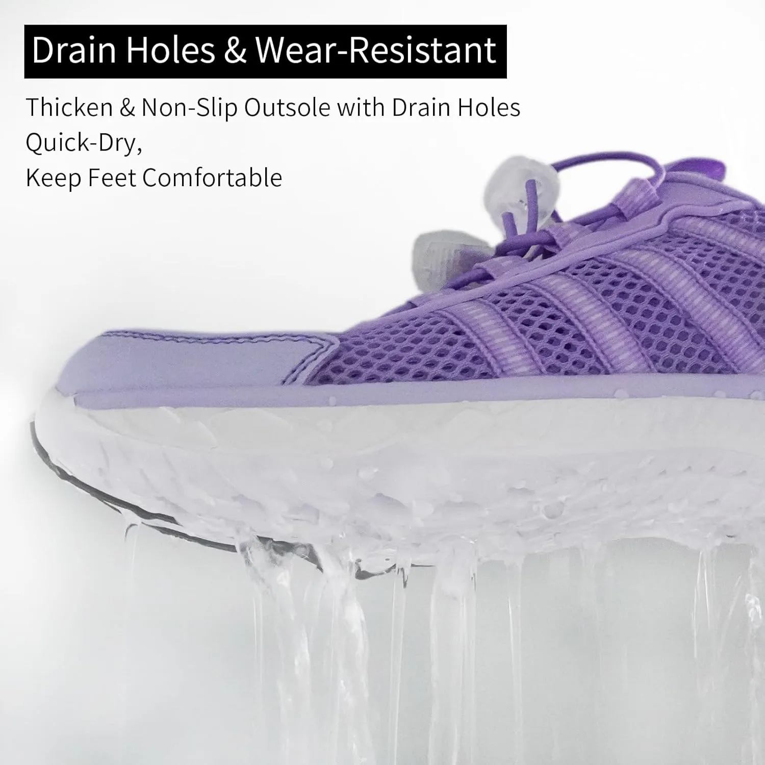 Generic Queday Water Shoes for Women Men Quick Dry Barefoot Shoes Lightweight Athletic Sports Aqua Socks Outdoor Swim Fishing Hiking Diving Surf Walking Kayaking