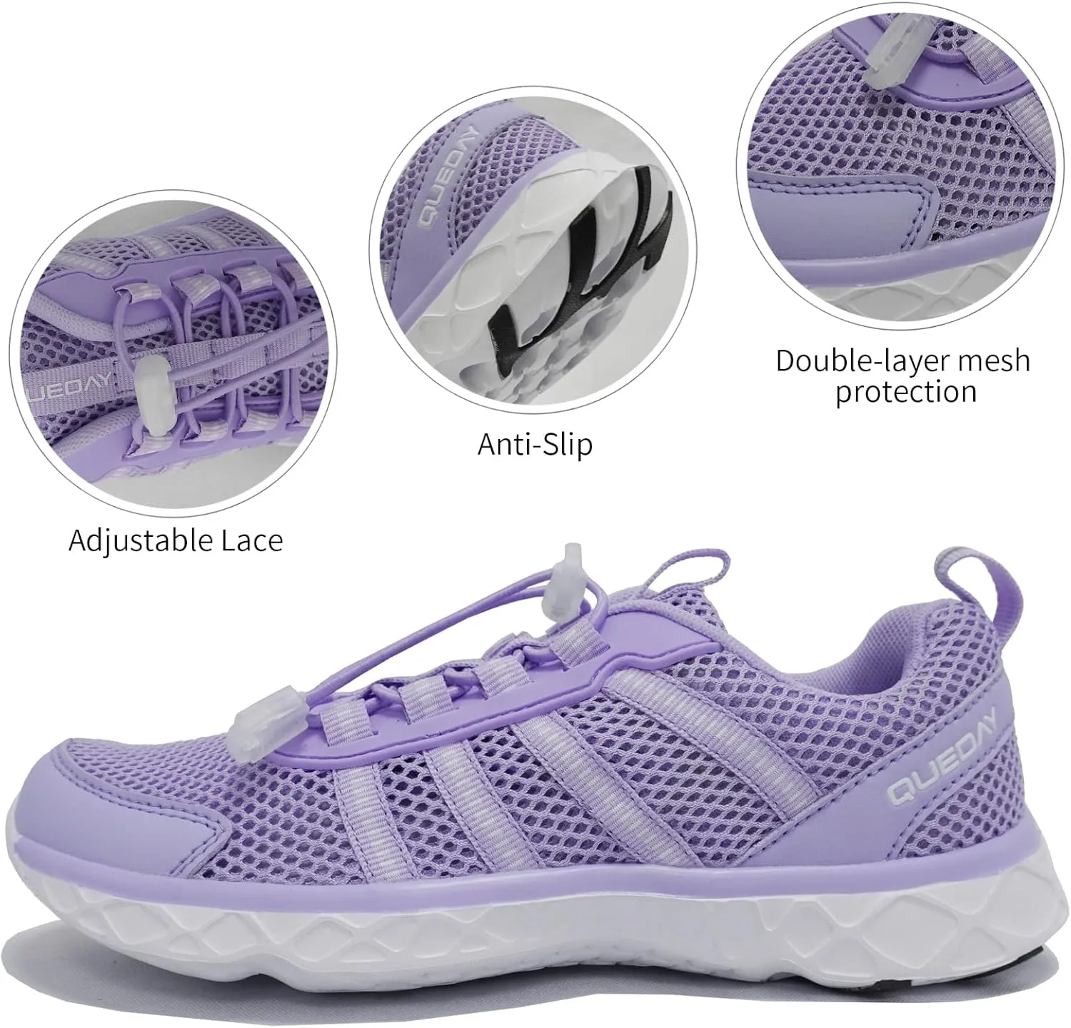 Generic Queday Water Shoes for Women Men Quick Dry Barefoot Shoes Lightweight Athletic Sports Aqua Socks Outdoor Swim Fishing Hiking Diving Surf Walking Kayaking