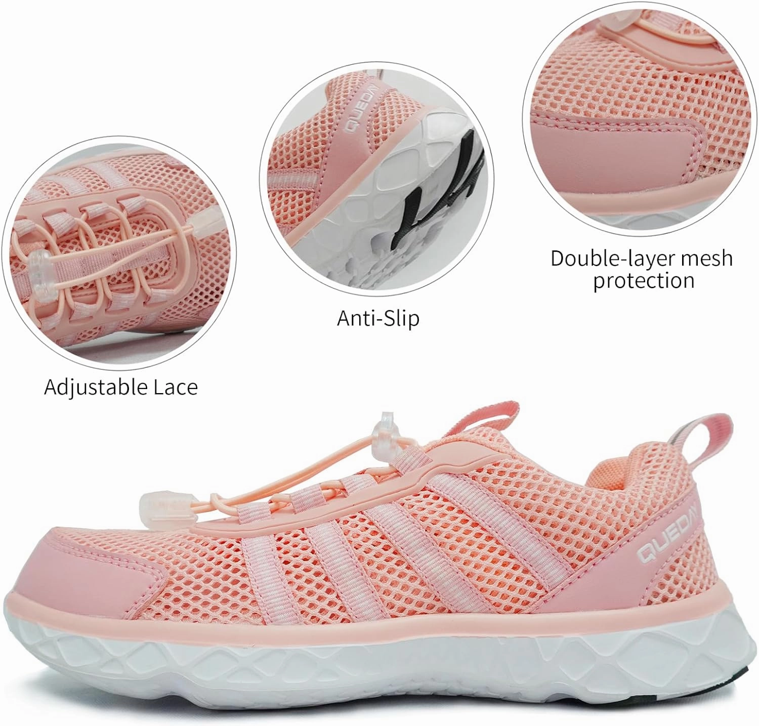 Generic Queday Water Shoes for Women Men Quick Dry Barefoot Shoes Lightweight Athletic Sports Aqua Socks Outdoor Swim Fishing Hiking Diving Surf Walking Kayaking