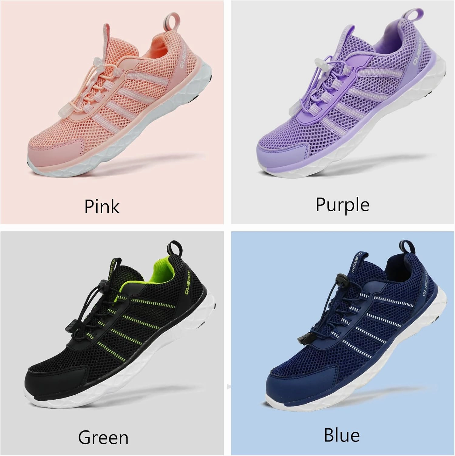 Generic Queday Water Shoes for Women Men Quick Dry Barefoot Shoes Lightweight Athletic Sports Aqua Socks Outdoor Swim Fishing Hiking Diving Surf Walking Kayaking