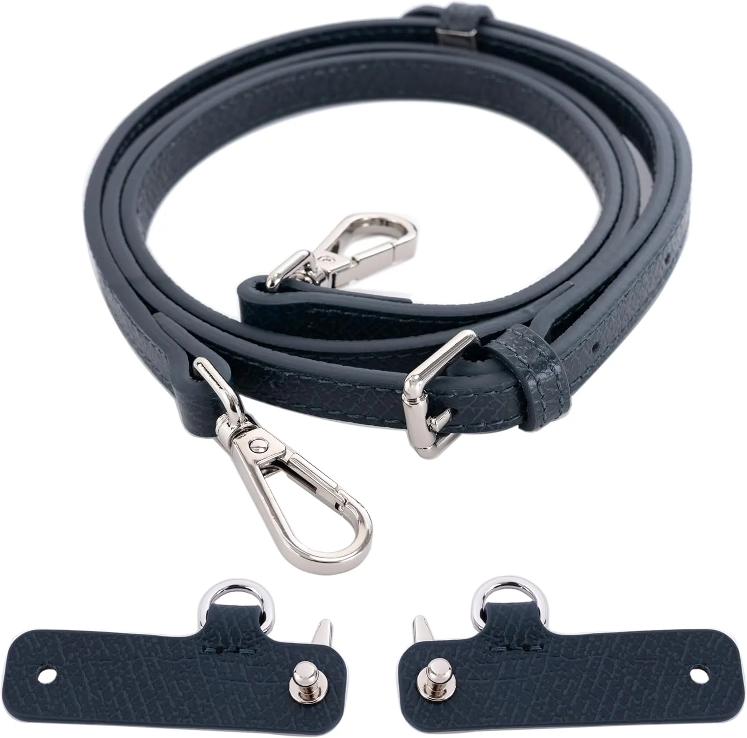 Genuine Leather Crossbody Strap and Conversion Kit for Longchamp Mini Bag Strap Kit - Durable, Easy to Install, and Stylish