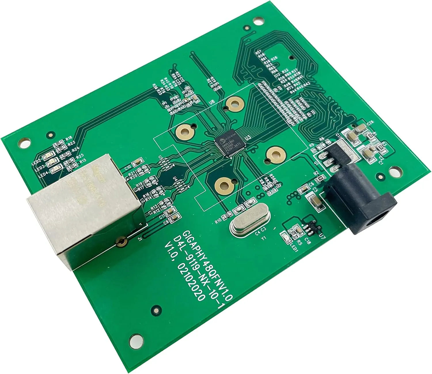 Gigabit Ethernet Evaluation Board DM9119 LAN Controller 1000M FPGA Atmel Allwinner Rockchip RK NXP I.MX8M Mini ARM-Based CPU Platform Wired Ethernet Develop