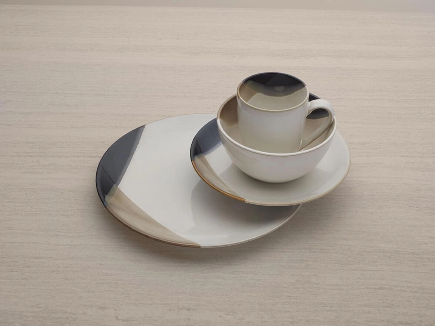 Gourmet Basics by Mikasa Caden Dinnerware, 16 Piece Set, Assorted