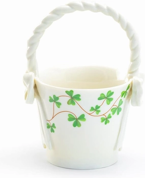 Grace Teaware Shamrock Fine Porcelain Tea Bag Basket