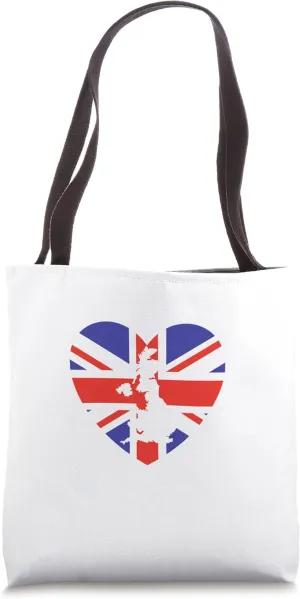 Great Britain Flag Great Britain Lover I Love Great Britain Tote Bag
