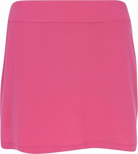 Greg Norman Gn Collection Women's 17" Pleat Back Golf Skort Pink L