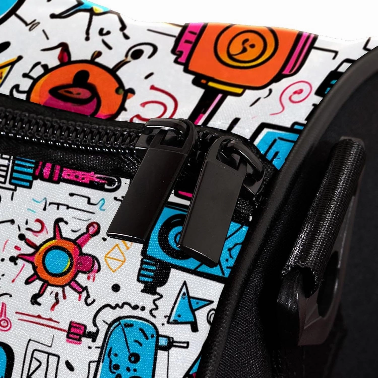 Gym Bag for Women,Small Gym Bag for Men,Science and Funny Robots,Overnight Bag