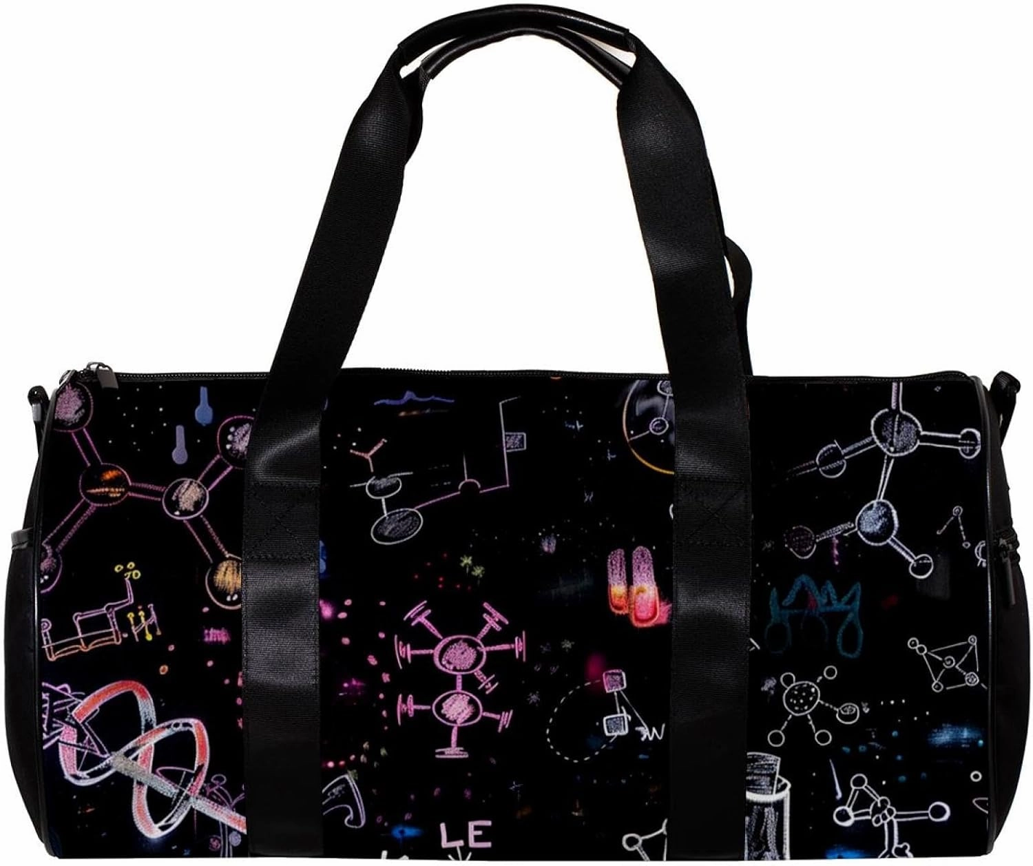 Gym Bag for Women,Small Gym Bag for Men,Science Theme Chemistry,Overnight Bag