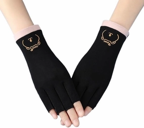 Half-Finger Sunscreen Gloves Women's Non-Slip Breathable UV-Proof Gloves