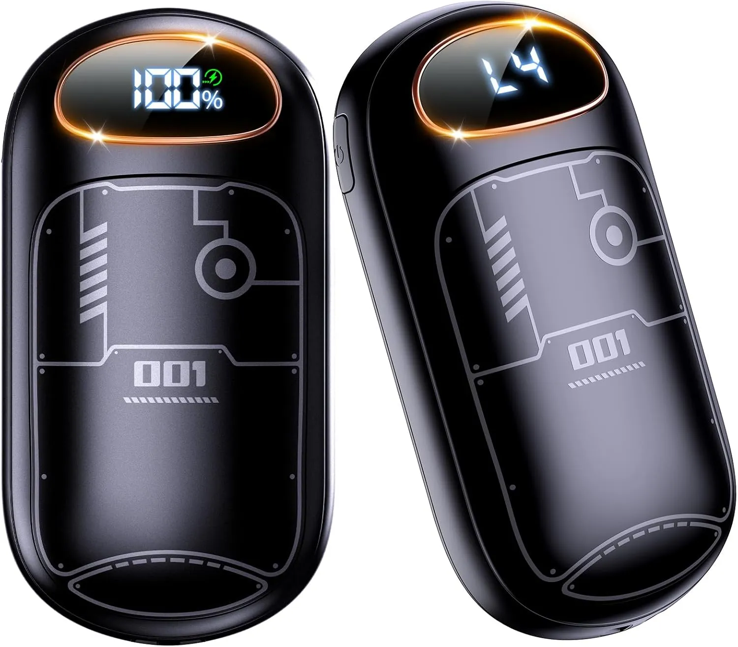 Hand Warmers Rechargeable - 7000mAh Electric Hand Warmer Reusable 2 Pack, LED Display, 20Hrs Warmth, 4 Levels Heat, Portable Charging Magnetic Pocket Heater for Men, Women, Raynauds, Hunting, Golf