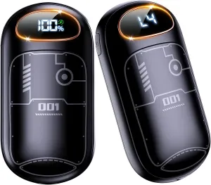 Hand Warmers Rechargeable - 7000mAh Electric Hand Warmer Reusable 2 Pack, LED Display, 20Hrs Warmth, 4 Levels Heat, Portable Charging Magnetic Pocket Heater for Men, Women, Raynauds, Hunting, Golf