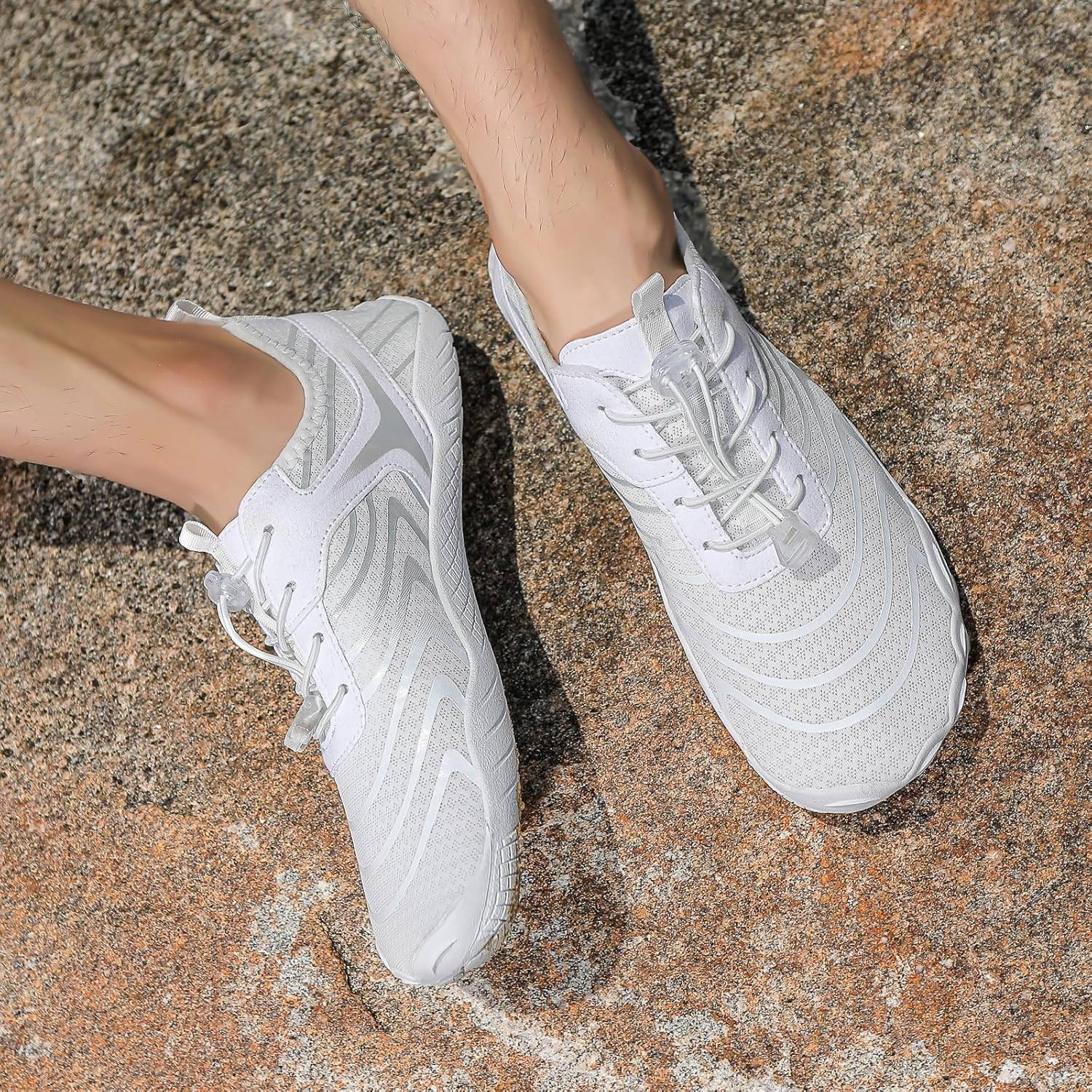 Hike Barefoot Water Shoes for Women Men, Barefoot Shoes with Wide Toe Box, Non-Slip & Quick Dry Breathable Aqua Socks for Beach Pool Aqua Swim Surf Hiking Walking Shoes