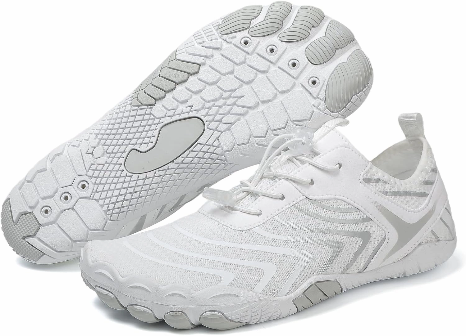 Hike Barefoot Water Shoes for Women Men, Barefoot Shoes with Wide Toe Box, Non-Slip & Quick Dry Breathable Aqua Socks for Beach Pool Aqua Swim Surf Hiking Walking Shoes