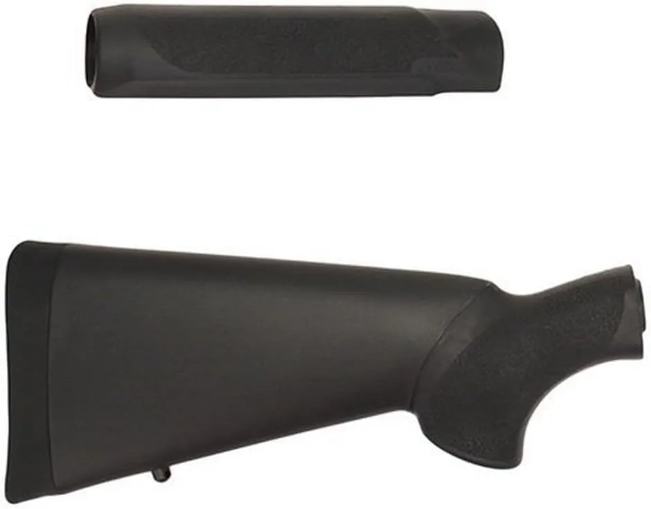 Hogue OverMolded Rubber Shotgun Stock & Forend Kit for Mossberg 500, 590A1, 510 Mini, Maverick 88 (12 Gauge), Black - 05012