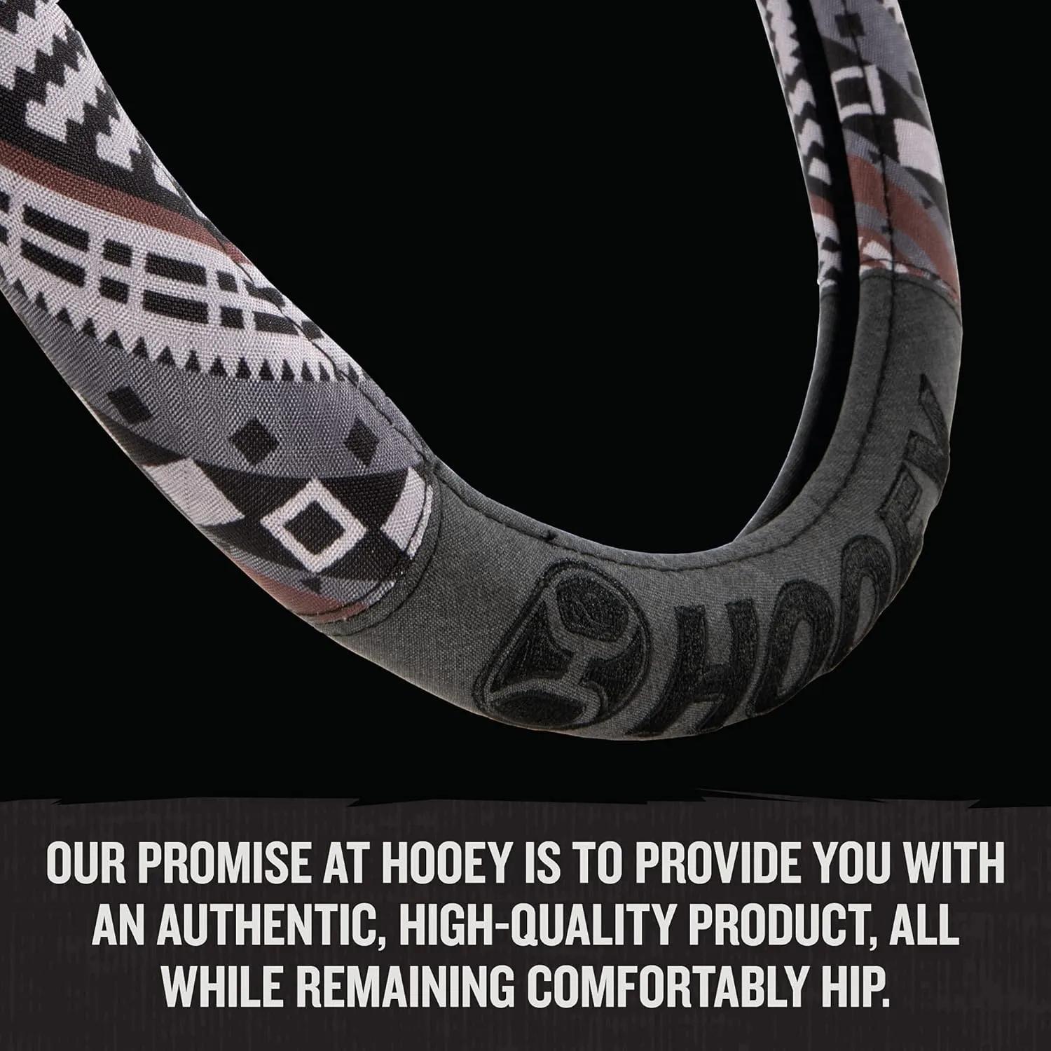 Hooey Steering Wheel Cover, Universal-Fit, Easy to Install for Cars, Truck, Van, SUV, Hazer (Baja)