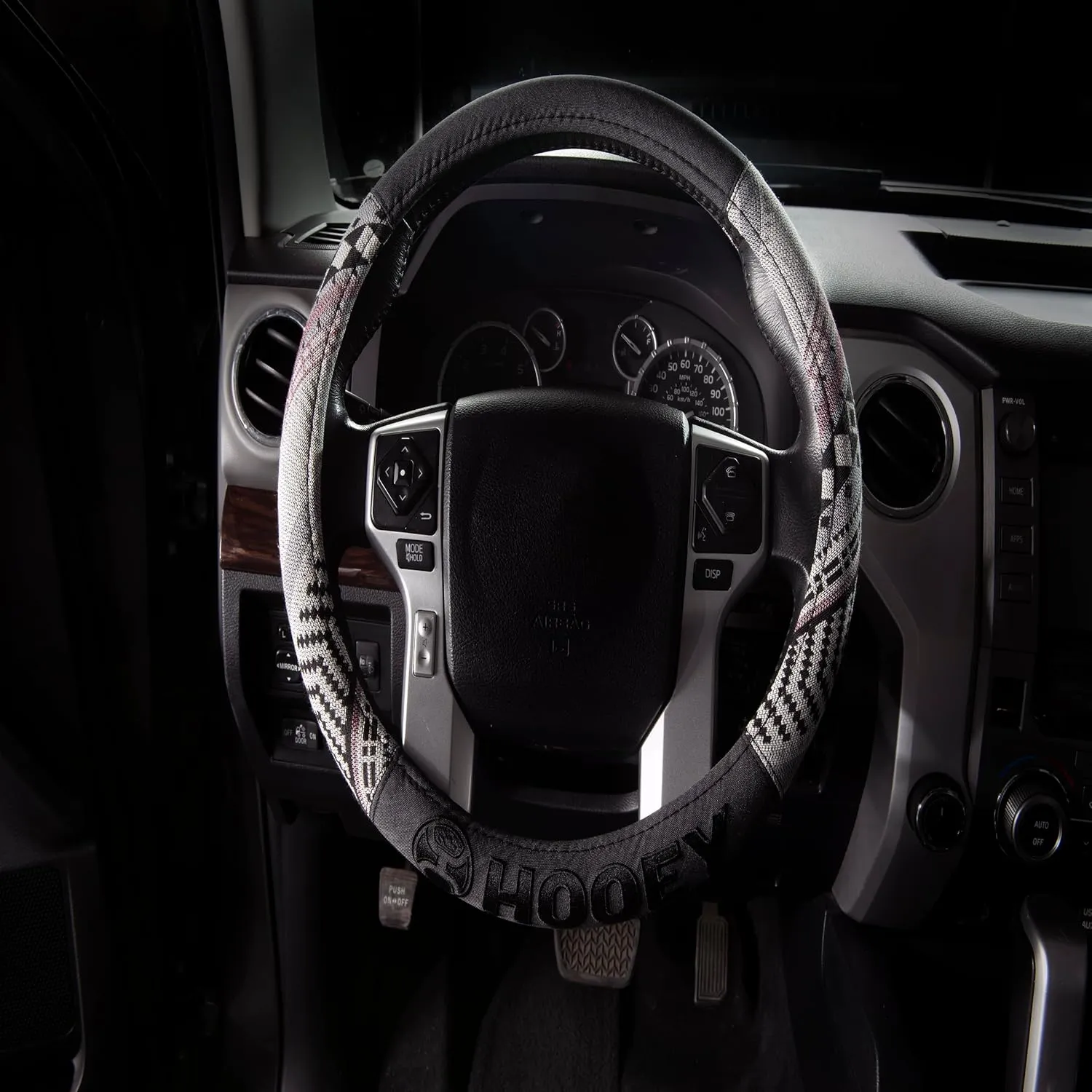 Hooey Steering Wheel Cover, Universal-Fit, Easy to Install for Cars, Truck, Van, SUV, Hazer (Baja)