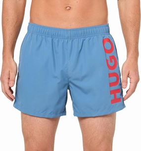 HUGO Men's Vertical Logo Swim Trunks